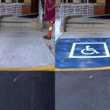 Ada compliant ramp before after